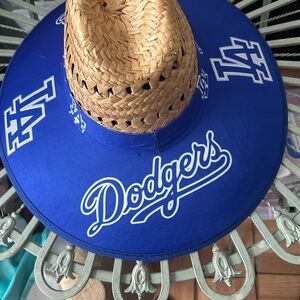LA Dodgers straw hat